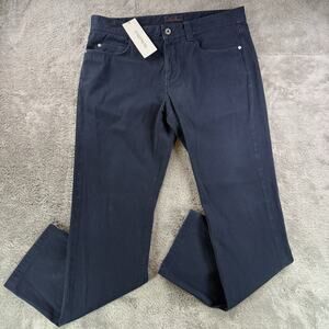 Loro Piana Men’s 36 Straight Corduroy Trousers Navy Blue Patch Hole Repairable